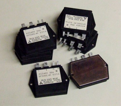 Mitsubishi Solid State Relays 240 Volts 20 Amp.   SF20DC-HI E571A