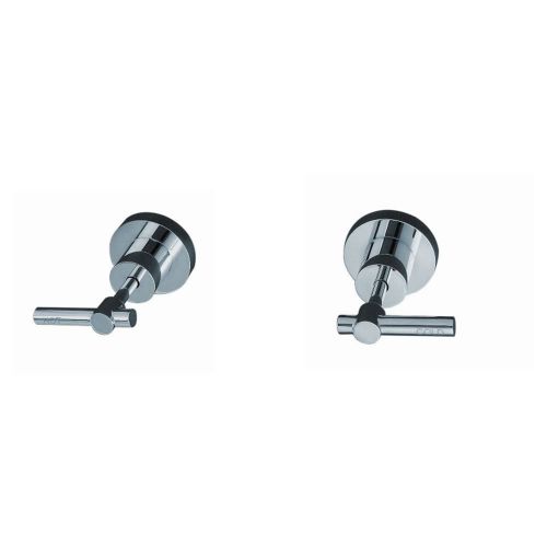 EzyFix Modern Lever Wall Taps Polished Chrome