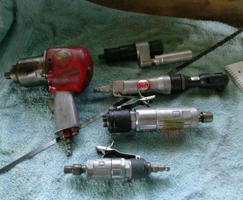 Lot of 5 Pneumatic ARO,SUN,INGERSOLL RAND,G.P. IMPACT WRENCH