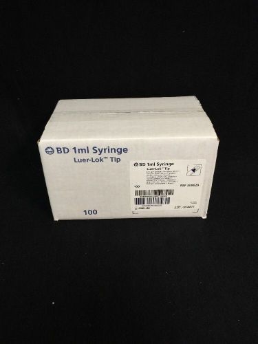 Bd 1ml syringe luer-lok tip (case of 100) for sale