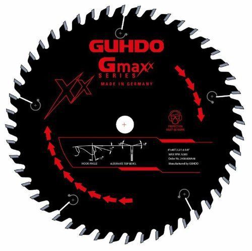 Guhdo Gmaxx Series 2400.800A48 8-Inch 48 Teeth Carbide Tipped Glue Line General