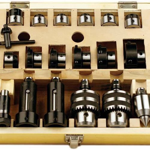 TTC Revolving Tailstock Turret 6pc Accessory Set for 5&#034; Turret