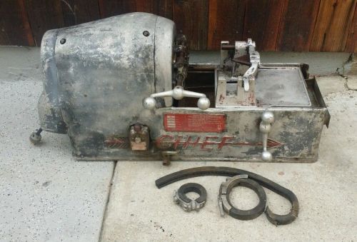 Collins machinery corporation Chief pipe threading machine ridgid heavy duty