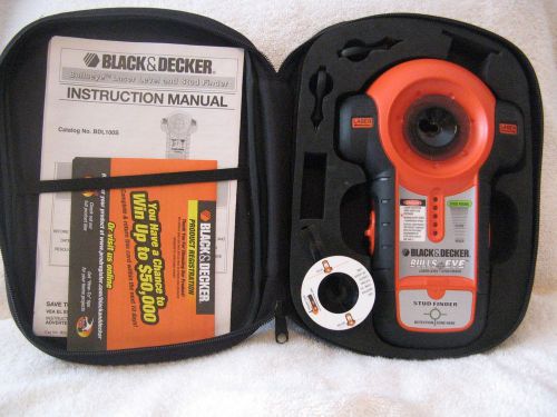 BLACK &amp; DECKER BULLS EYE STUD FINDER LASER LEVEL 200411-47 BLD 100S