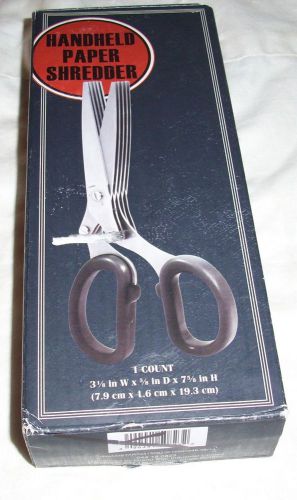 Handheld Paper Shredder Scissors Grand Star Industrial NIB