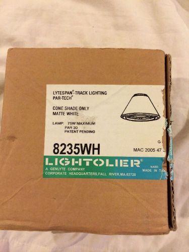 Philips Lightolier Par-Tech PAR30 Cone Shade Matte White 8235WH NEW