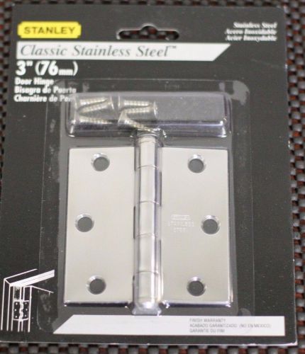 STANLEY  Butt Hinge, Full Mortise, 3 x 3 In