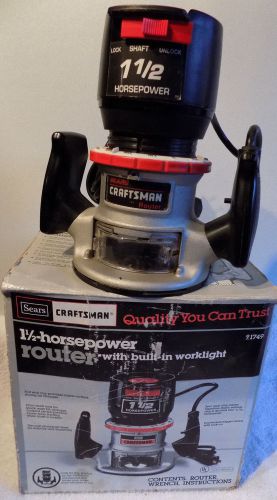 NICE Craftsman 1 1/2 HP Router 315.174921 W/ Guide &amp; Manuals *NO RESERVE*