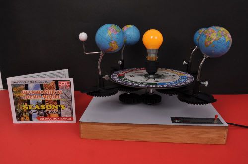 SEASONS  APPARATUS MOTORIZED - Set of 4 Globe ASTRONOMY Geography Teaching AID