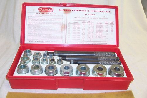 20pcs dayton bushing removing &amp; inserting driver set no 4x83a range 3/8&#034;-1-3/8&#034; for sale