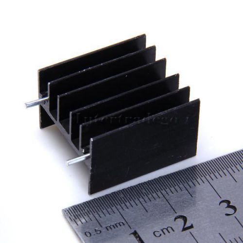 12pcs black power aluminum heat sink heatsink for to220 l298n for sale