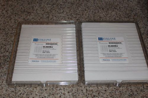 Weatherproof OL885WJ 2.5&#034; x 1.75&#034; Oval labels. 162 sheets, 15 labels per page