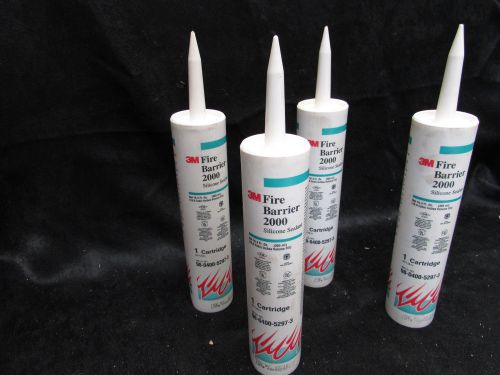 3M 98-0400-5297-3 FIRE BARRIER 2000 SILICONE SEALANT 10.3FL OZ (LOT OF 4) *NNB*