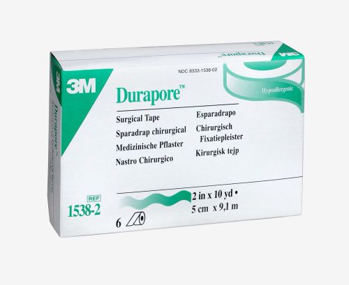 3M Durapore 2&#034; Tape 1538-2 (Box of 6 Rolls)