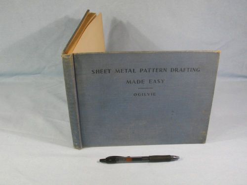 Vtg Ogilvie Sheet Metal Pattern Drafting Book Made Easy Welders/Roofing/HVAC