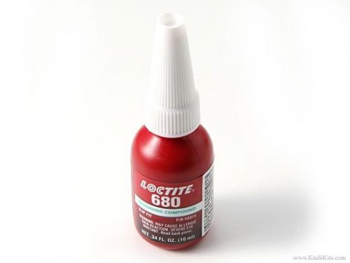 Loctite 68015 680 retaining compound, 10ml, hi strength, fills gap size .015&#034; for sale