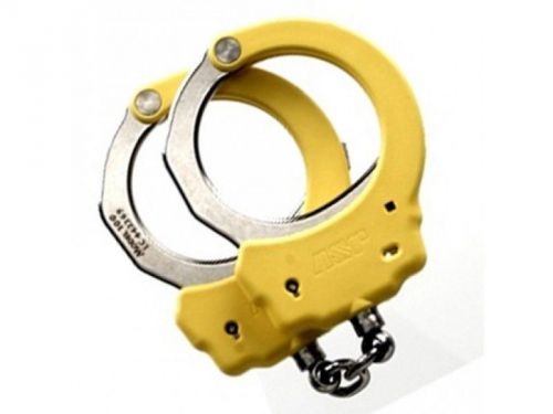 Asp  yellow steel identifier chain handcuffs new for sale