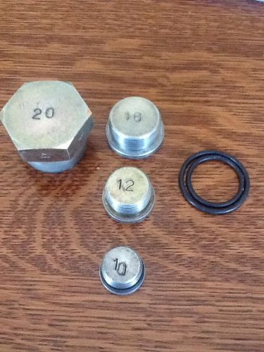 Hex Socket Plug #20,#16,#12,#10 SS Machinist Stainless Steel