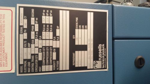 Russells Environmental Test Chamber