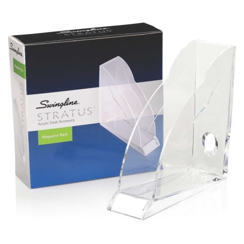 Swingline 10133 Stratus Acrylic Magazine Rack, 3 1/2 X 10 1/4 X 10 1/2, Clear