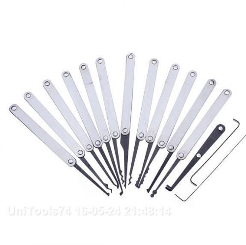 Lock Pick Set - 15 pcs. Stainless Steel Picking Set Locksmith Lock Tool