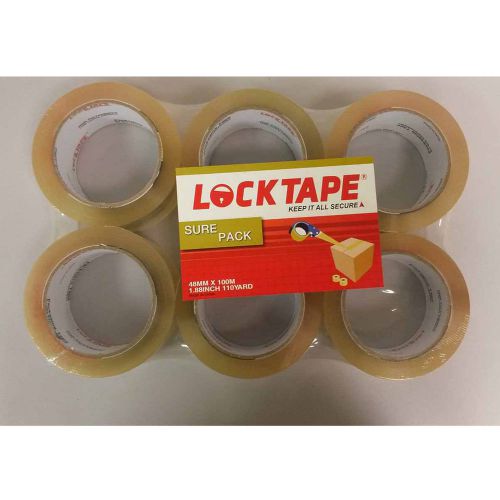 6 Rolls - 2&#034; X 110 Yards (330&#039; Ft) - Box Tape,Carton Shipping, Moving, Sealing