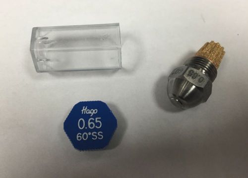 Hago .65 gph 60° ss semi solid nozzle (6560ss, 22130, 030g2155) for sale