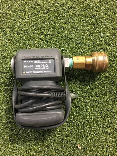 Fluke 700P27 Pressure Module, Gage, 300 psiG + Ashcroft Test Gauge