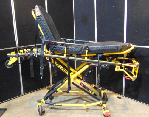 Stryker 6082 MX-Pro R3 Ambulance Cot With All Straps-Oxygen Bottle Holder S2232