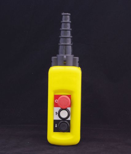 Hoist Crane 2 Pushbutton Pendant Control Station With E for Hoists Rigging