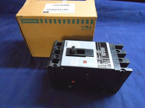New in box siemens hed43b030 molded case circuit breaker 30a 480v 3p 50/60hz for sale
