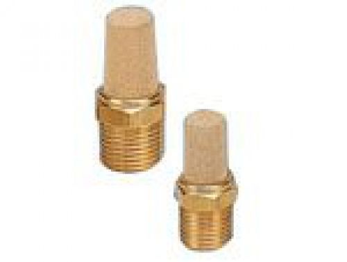 PneumaticPlus Brass Exhaust Muffler 1/4&#034; NPT HEX: 9/16&#034; (Package of 5)