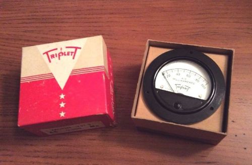 Triplett Model 331-S 0-100 AC Milliamperes Panel Meter