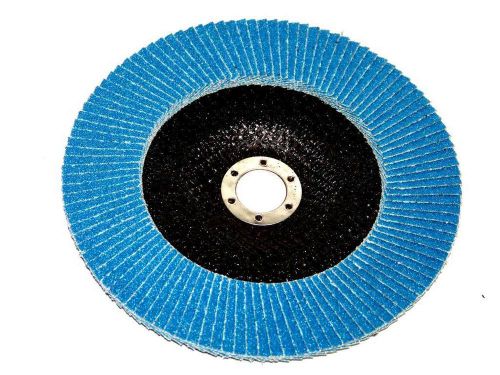 10PCS PREMIUM BLUE ZIRCONIA FLAP DISC SANDING GRINDING 4-1/2&#034; X 7/8&#034;  120 GRIT