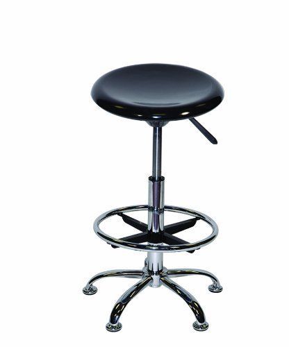 Martin Artisan Drafting Adjustable Height Stool in Black