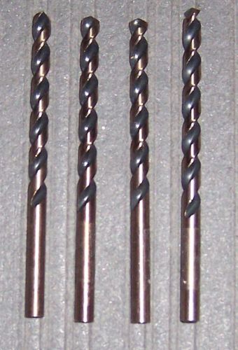 4 ea. Bosch 15/64&#034; BL4142 Jobber Length Black/Gold Oxide HSS Drill Bits