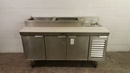 68&#039; delfield pizza prep table rasied rail sandwich v18766-32 115 volt for sale