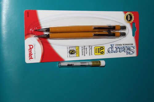 PENTEL SHARP MECHANICAL PENCILS 2 PKS 0.9MM AND 1 PK 0.7MM 6 PENCILS TOTALS