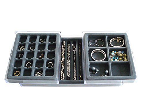 Axis 3301 Stack em Jewelry Organizer Box Ring and Earring Tray