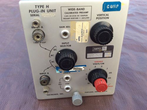 Tektronix MODULE Type H Plug - In Unit ~ Used