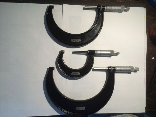 3 Starrett No. 436 Micrometers