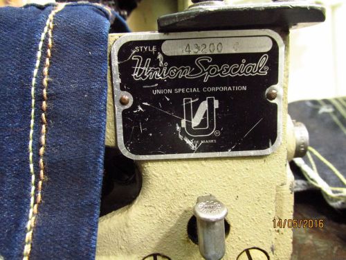 Rare Union Special 43200 G Buldog Roping Effect   Denim Hemming Machine