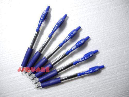 12 x pilot g-2 0.38mm ultra fine rollerball gel pens, blue for sale