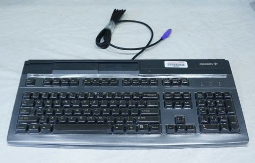 CHERRY KEYBOARD PS/2 POS W/ CREDIT CARD SWIPE MY8000 MULTI BOARD G81-8000LPDUS-2