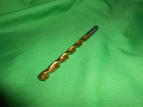 Precision QC-21G  19/64 &#034; PARABOLIC FLUTE Jobber Length Drill Bit TIN