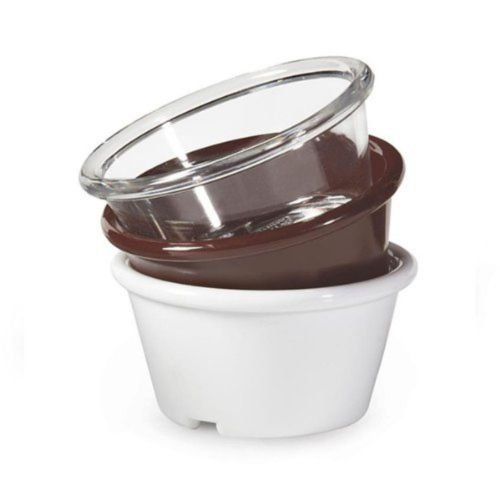 2.5 oz. 3 inch Ramekin 1.5 inch Deep Clear SAN 48 Ct