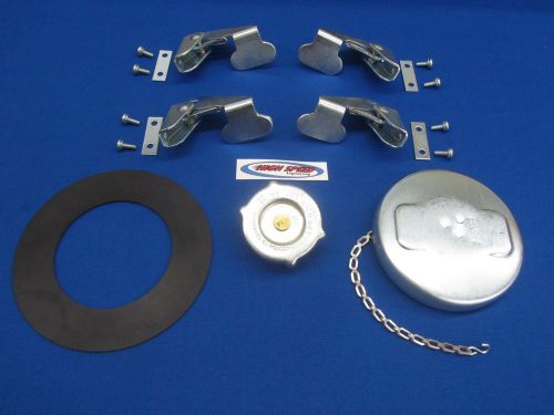 Lot lincoln pipeliner welder sa 200 door latch hook set, fuel cap, seal, rad cap for sale