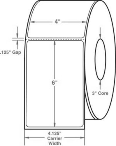 4000 4 x 6 Direct Thermal Transfer Ups Label Roll 3 in Core Zebra Z Eltron G 4x6