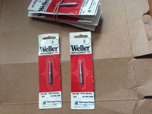 WELLER ETO TIPS for EC1000,2000 , PES50 &amp; PES51 lot of 9