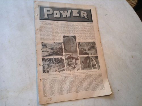 Circa 1892 &#034;Power&#034; Steam Engine Hit &amp; Miss Gas Engine Publication